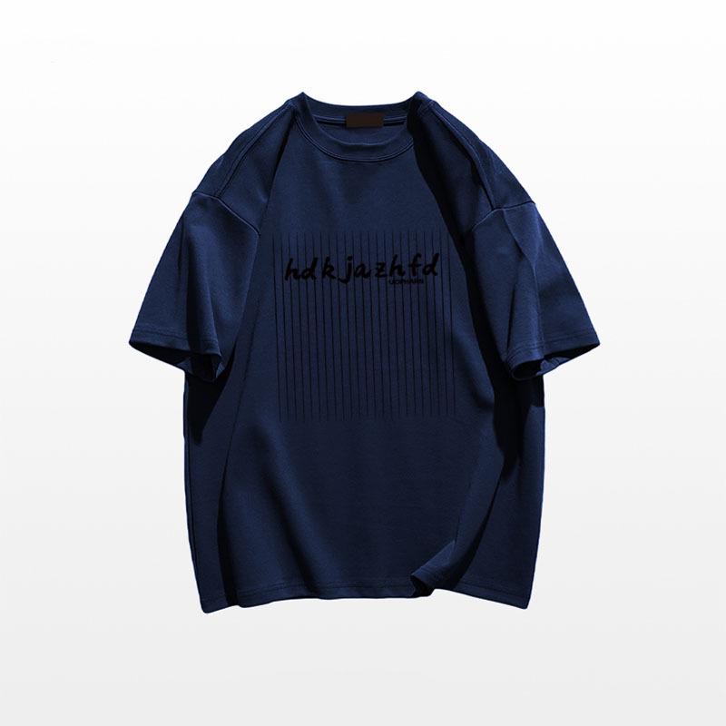 2025 New Women's American Style Loose Cotton Heavyweight Short-Sleeve T-Shirt