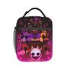Custom FNAF At Freddys Insulated Lunch Tote Bag Women Men Adventure Survival Game Portable Thermal Cooler Food Lunch Box School
