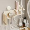 Punch Free Hair Dryer Storage Rack Wall Mounted Hair Blow Dryer Holder  Hair Styling Area