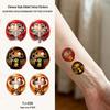 Chinese Style Waterproof Phoenix & Koi Tattoo Sticker - Long-lasting, Aesthetic Dunhuang Design for Arm & Collarbone