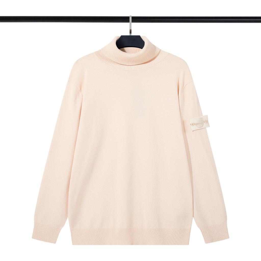 STONE Unisex Reißverschluss Stehkragen Strickpullover für Herbst & Winter