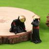 4Pcs/Set Resin Mini Figures Model Ancient Japanese Chinese Ninja Samurai Warrior Modeling Cool Miniature Car Decoration Gifts
