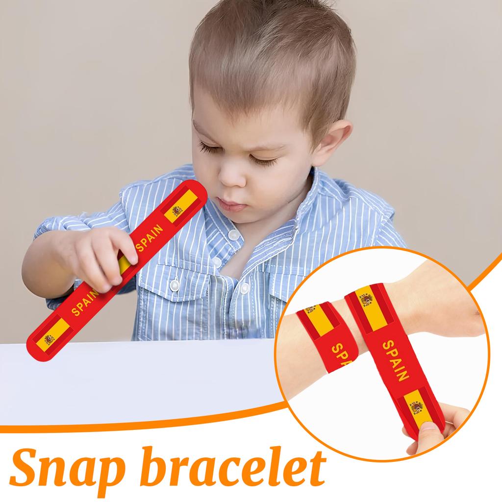 The United States, Canada, And Mexico, Children's Wristbands, Toys, Patting Rings, Party Gifts, Athletics And Sports Set Of 12 Pieces