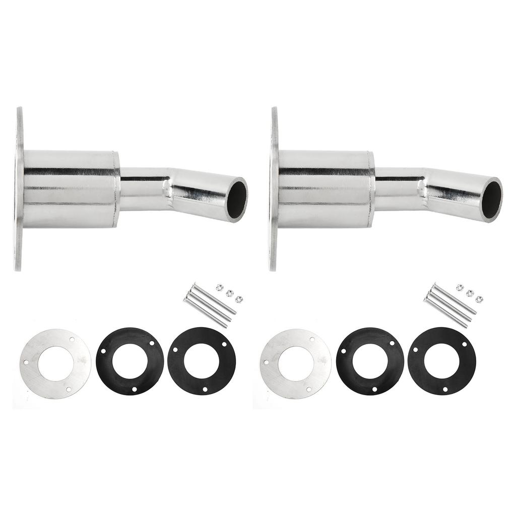 22mm Thru Hull Exhaust Skin 316 Stainless Steel Mirror Polished for Diesel Parking Heaters