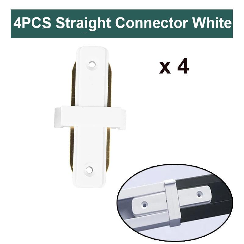 Set șină șină de iluminat cu 2 fire 0.5M Spot LED lampă pe șină pentru sufragerie Conectori drepte/în formă de L Cutie de tavan