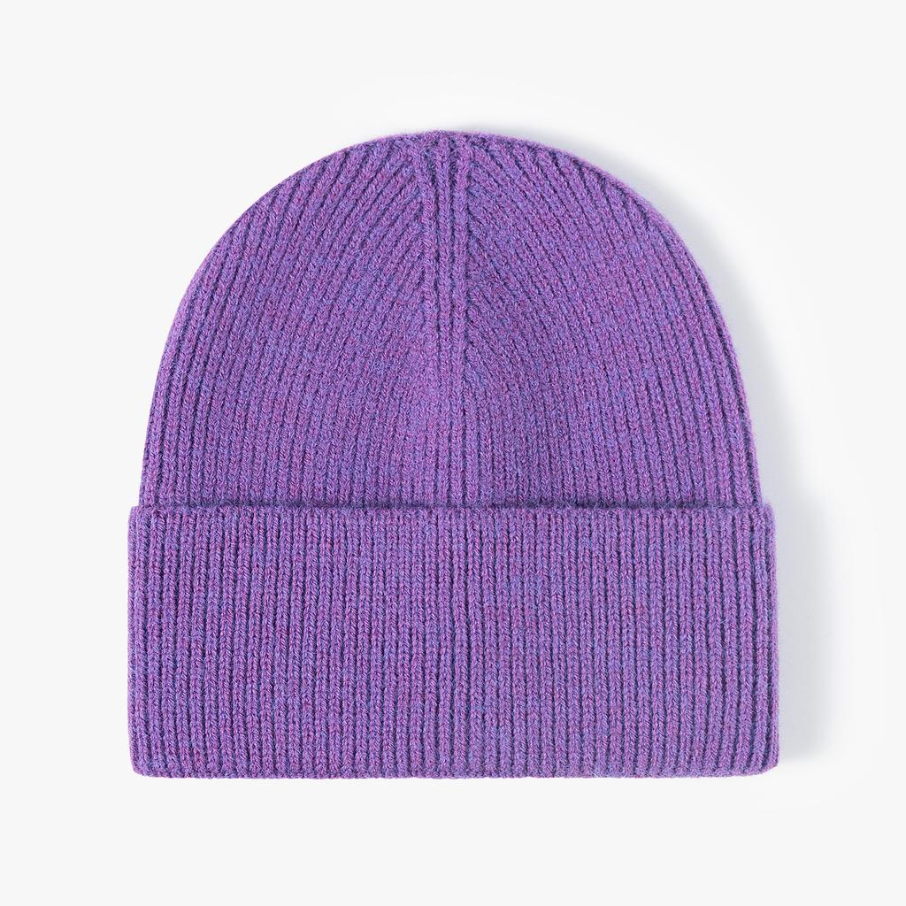 Reach Certified Wool Hat, Brand Oem Solid Color Winter Outdoor Cold And Warm Knitted Hat