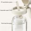 Transparent Seasoning and Spices Jar for Cooking Multipurpose Kitchen Condiment Bottle with Spoon and Lid