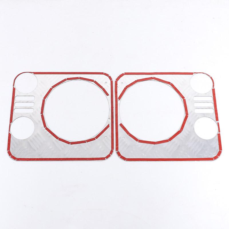 For Land Rover Defender 90 110 2004-2019 Aluminum Alloy Car Headlight Decorative Panel Cover Car Exterior Accessories