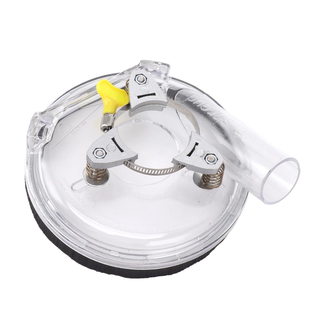 Dust Shroud Kit Transparent ABS Dry Grinding Dust Cover for 4in To 5in Angle Grinders Wet Polisher