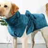 Mikrofaser Hunde-Trockenmantel Weicher Bademantel für Haustiere Schnell Saugfähiger Handtuch-Bademantel für Hunde und Katzen Haustierpflege-Zubehör
