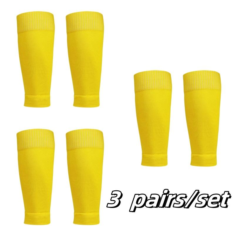 3 perechi Jambiere pentru bărbați Șosete sport pentru baschet fotbal pentru adulți Protecție tibie Șosete pentru gambă Șosete cu suport