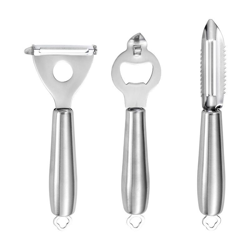 Premium Edelstahl Multifunktionales Küchenschäler Werkzeug - Müheloses Schälen für Obst, Gemüse, Kartoffeln & mehr | Haushalts-Essential Gadget