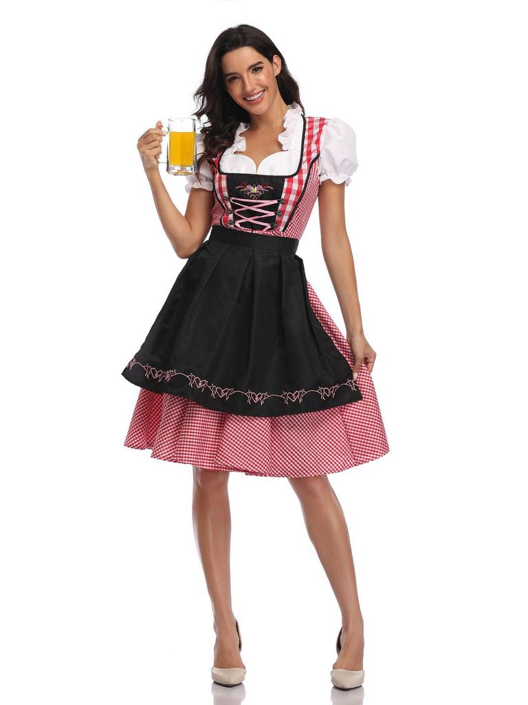 Etnické Dirndl Oktoberfest Party Kostýmový Set