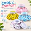 Bande de glace en tissu Sac de glace domestique pliable Sac de glace dessin animé Épaississement Étanchéité Sac d'eau chaude Compresse froide et chaude Sac de physiothérapie Wat