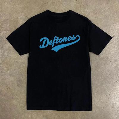 Deftones Logo Pánské/Dámské Tričko Černá Bavlna S-4XL