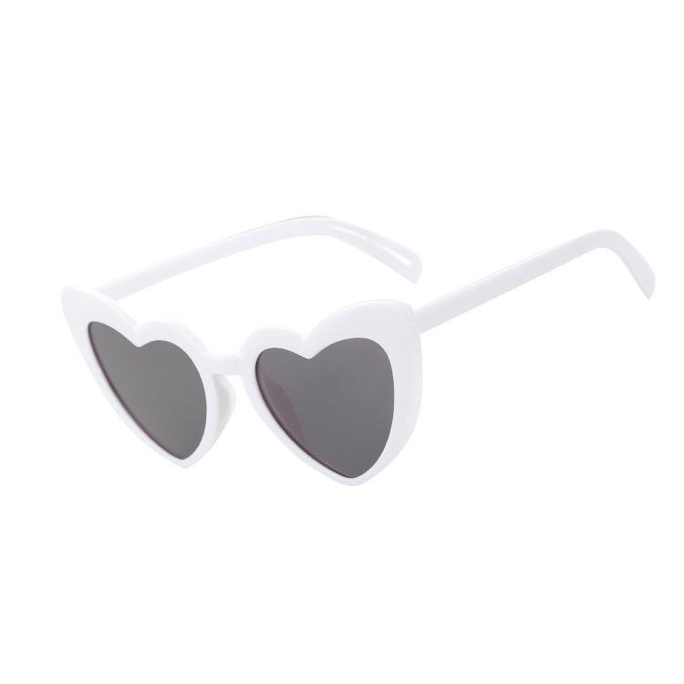 Heart-Shaped Anti-UV Fashion Sunglasses - 2025 European & American Style Sun Protection Glasses
