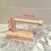 Wooden Toilet Paper Holder with Desktop & Wall-Mount Design, Vertical Storage Rack Also for Facial Tissues, Bathroom Organizer