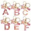 Initial Letter Keychain Pendant Resin Letter Keychain Purse Backpack Accessories