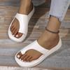 2024 Nieuwe Ronde Neus Retro Platte Bodem Slippers Voor Vrouwen Veelzijdige Dikke Zolen Casual Strand Sandalen
