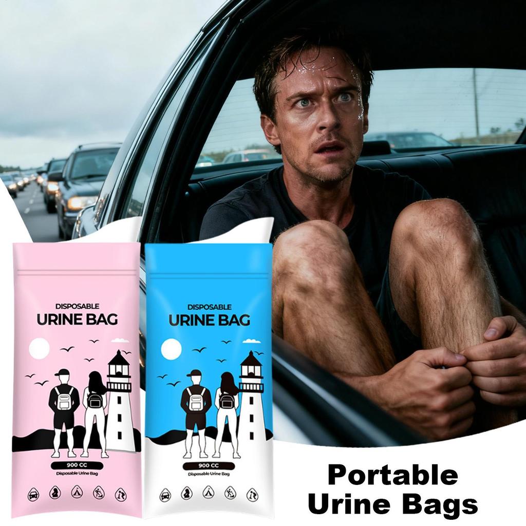 Urine Bags For Women Leak-Proof 900cc Pee Collector Pee Bags For Travel For Men Women Elderly Camping Hiking Backpacking Car