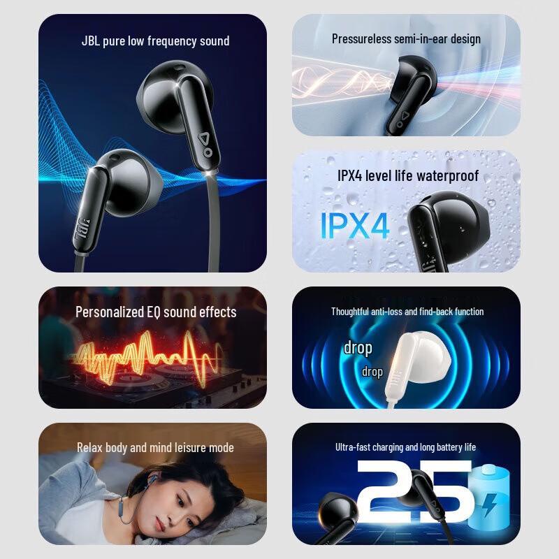 JBL TUNE 235BT Neckband Bluetooth Earbuds