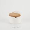 Japanese Ceramic Seasoning Jar Set with Bamboo Lids - Home & Restaurant Use