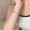 Women Bracelet Hollow Heart Rhinestone Decor Adjustable Length Bestie Girlfriend Gift Lady Wrist Chain Prom Party Dating Jewelry