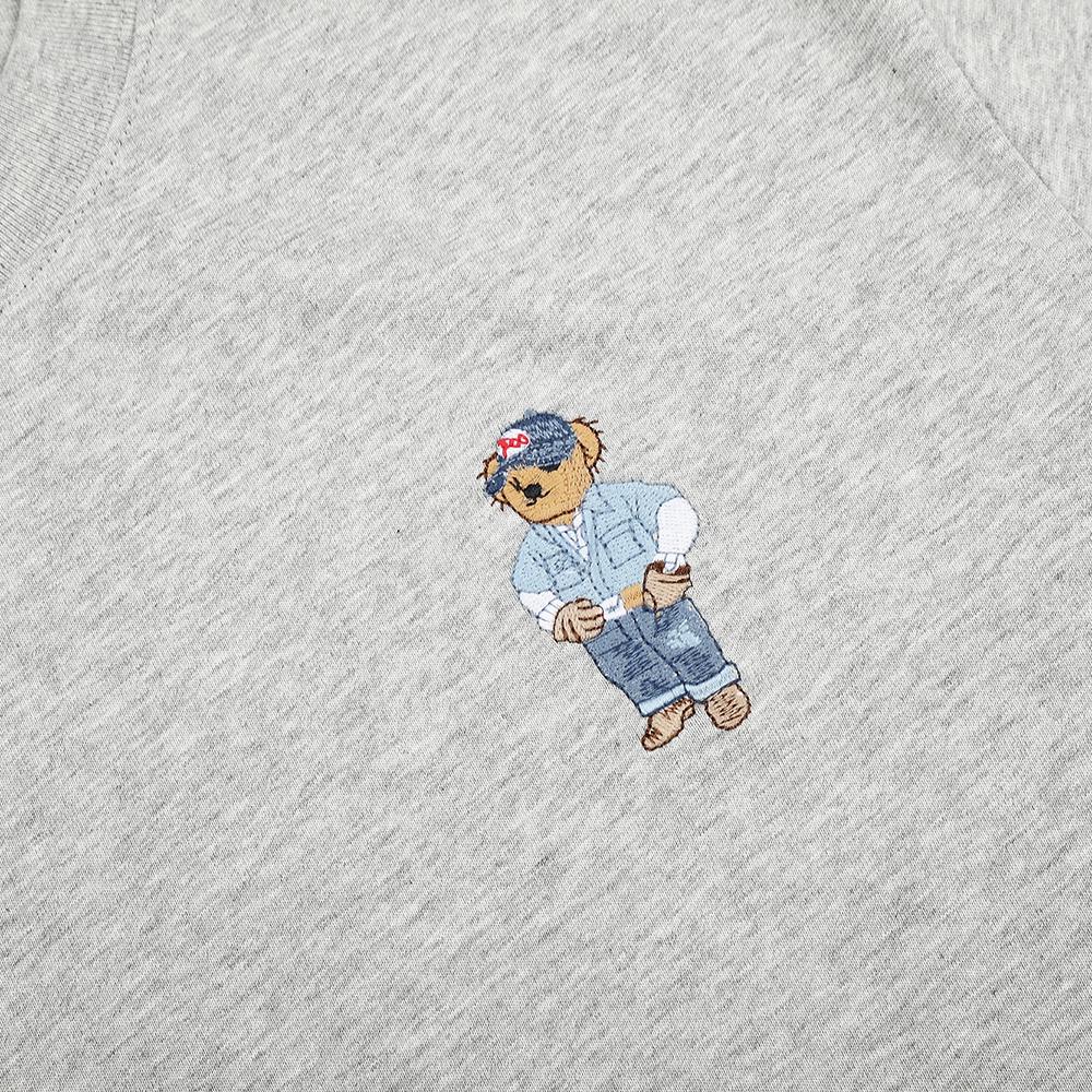 Ralph Lauren Summer Men's and Women's 100% Cotton Polo Bear T-Shirt Embroidered Logo Casual Short Sleeve Tee