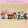 Enchanting Anime Cartoon Alice In Wonderland Playset With 6 Collectible Action Figures