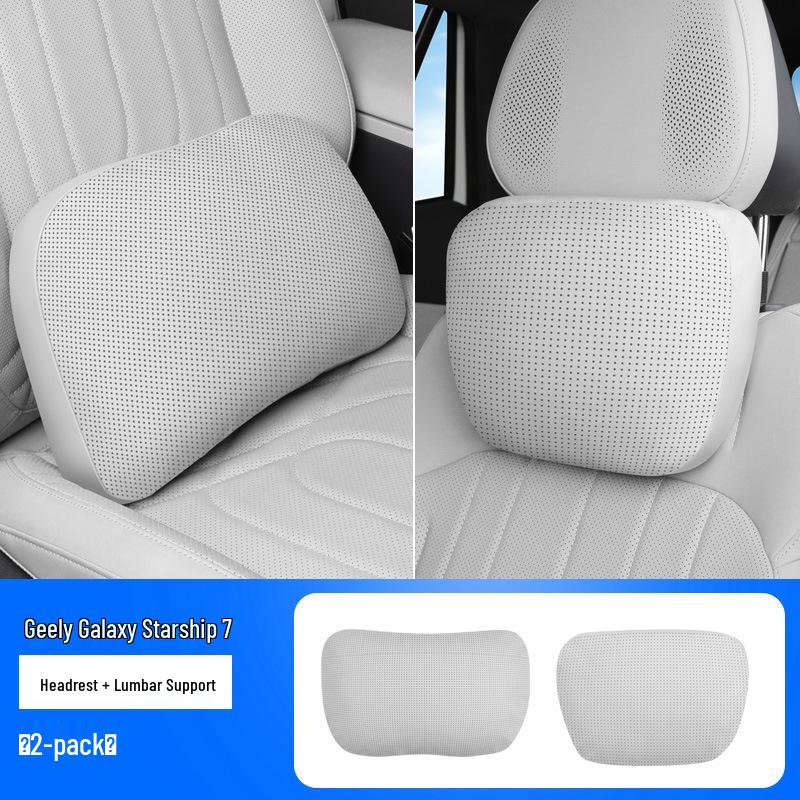 Luxury Neck and Lumbar Support Pillow for Geely Galaxy Starship 7EMi - Car Interior Comfort