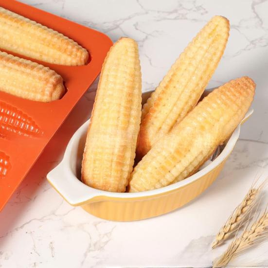 Silicone Corn Bread Stick Pan Non-Stick Tortilla Mold High Temperature Resistant Flexible Baking Mold