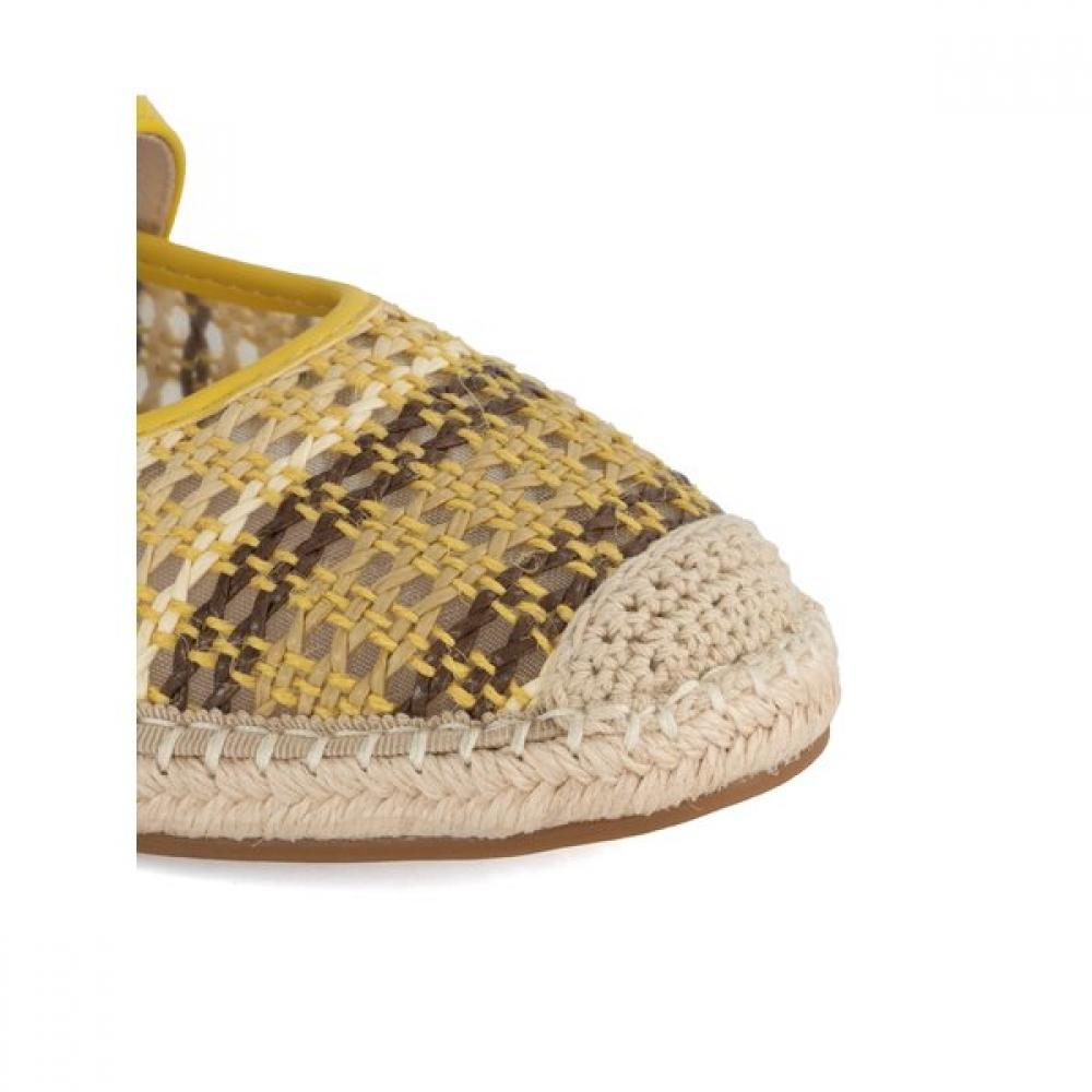 Vainer Women Mesh Mary Jane Comfort Shoes Yellow Samm035yp