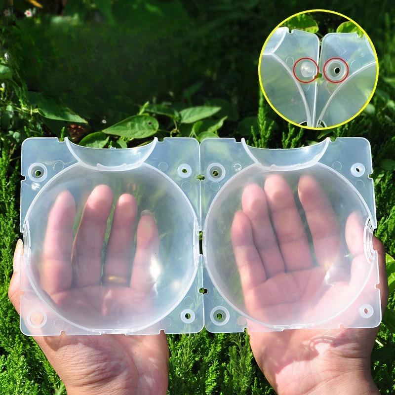 10er-Pack Veredelungsboxen für den Gartenbau, transparente Bewurzelungsstreifen, Stecklingsvermehrungswerkzeug für Obstbäume und Blumen.