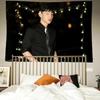 Celebrity support tapestry polyester wall hanging Kpop style fan decoration bedroom dormitory photos wall background decoration