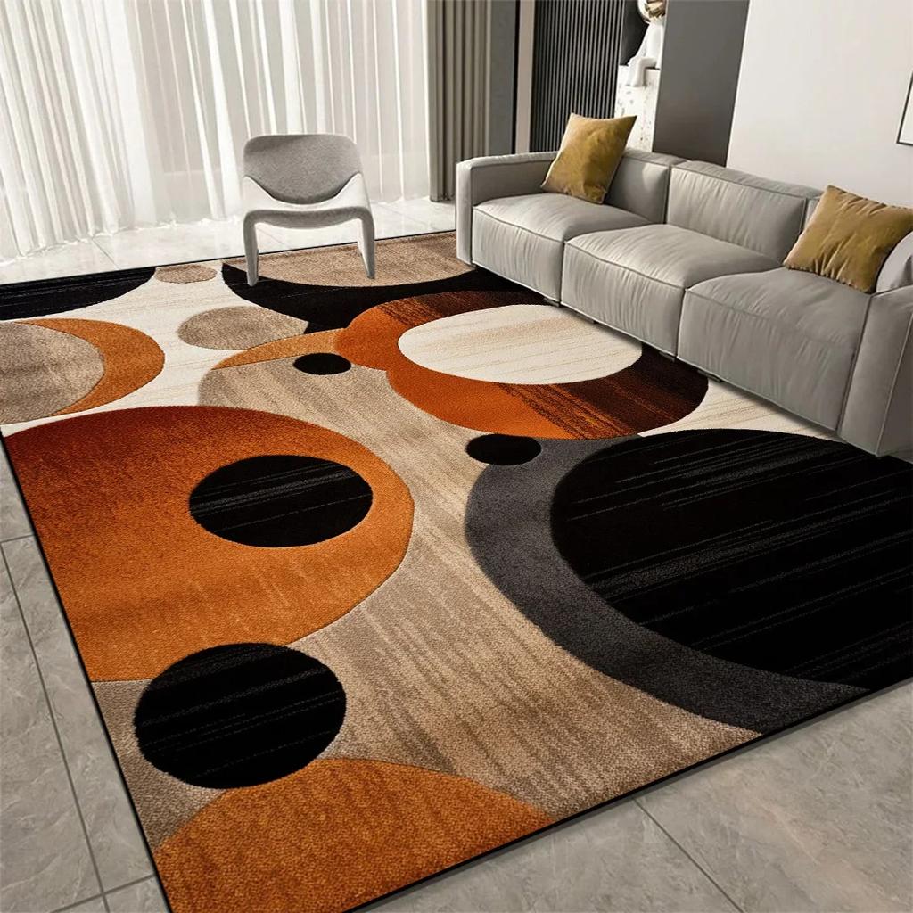 Tappeti Geometrici di Lusso per Decorazione Soggiorno Divano Tappeti Grandi per Casa Camera da Letto Tappetino Morbido Antiscivolo per Bambini