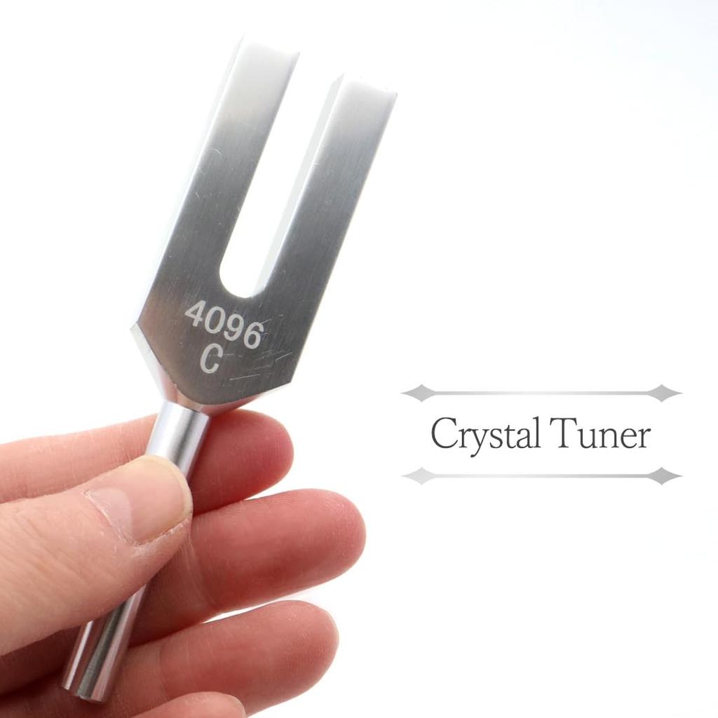 Crystal Tuner Genuine 4096Hz Frequency Sound Wave Purification Tuning Fork [GOLD STONE]