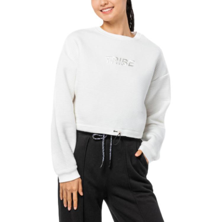 

Decathlon Удобный мягкий свитшот с круглым вырезом женский цвета яичной скорлупы M-L