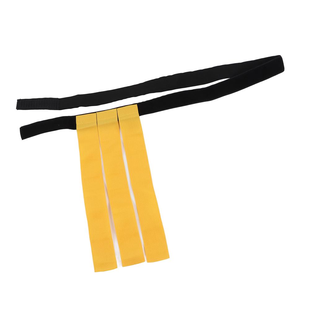 Football Waist Belt Flag Competition Training Waistband Flag Outdoor Sports Pulling Ribbon Yellow