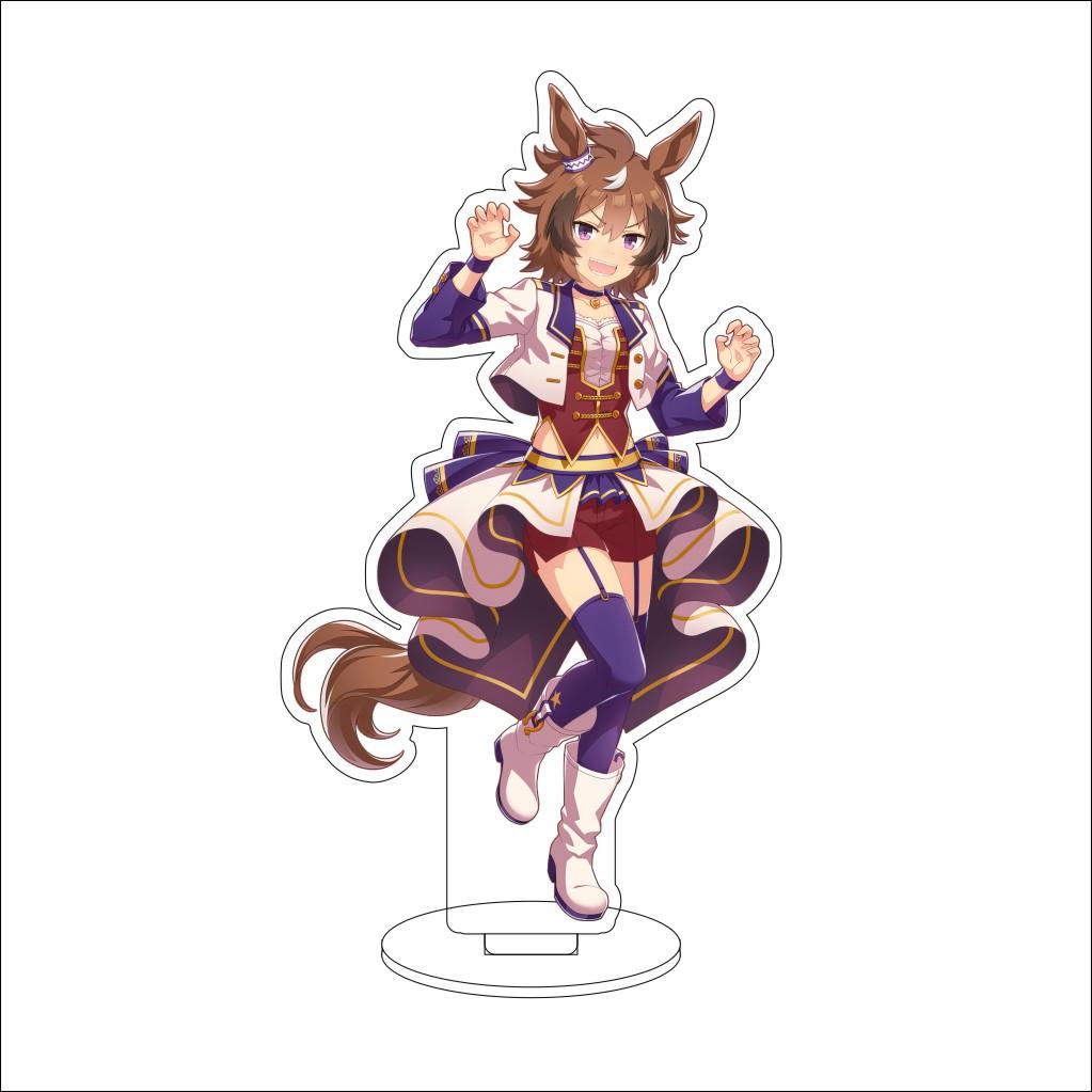 16CM Anime Pretty Derby Cosplay Acrylic Stand Ornaments Taiki Shuttle Grass Wonder Mejiro McQueen Figure Stand Halloween Gifts