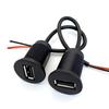 Usb With Screw Female Socket Fast Charging Connector Adapter For Car Ship Motorcycle Data Transmission Extension Cable