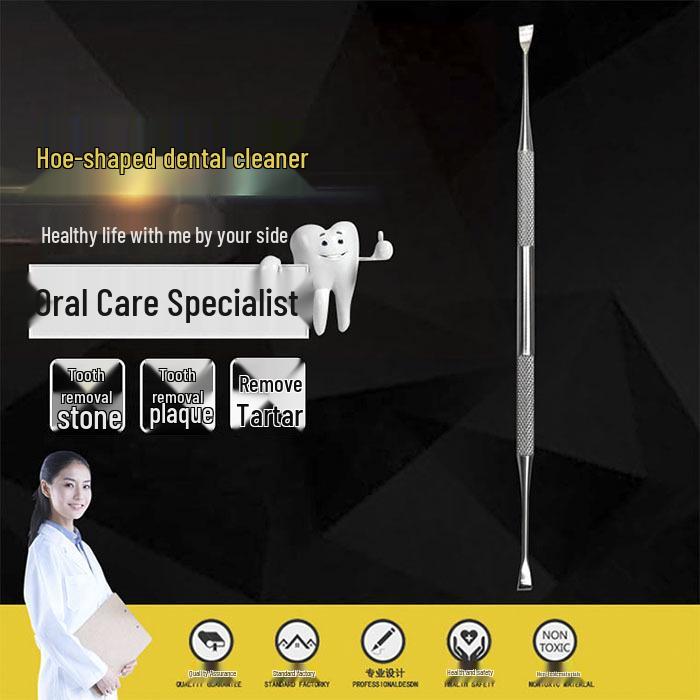 Stainless Steel Dental Tool Set with Tweezers, Mirror, and Probe for Dentists