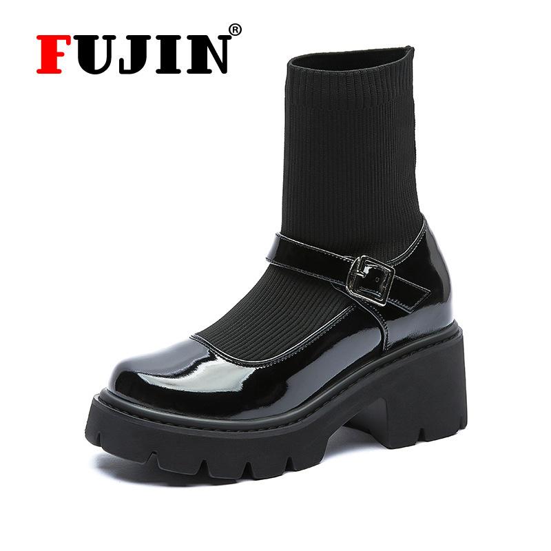 Mujeres de viento marca Rosa botas de nieve mujer de moda de otoño invierno  tendencias botas botines comprar a buen precio — entrega gratuita, reseñas  reales con fotos — Joom