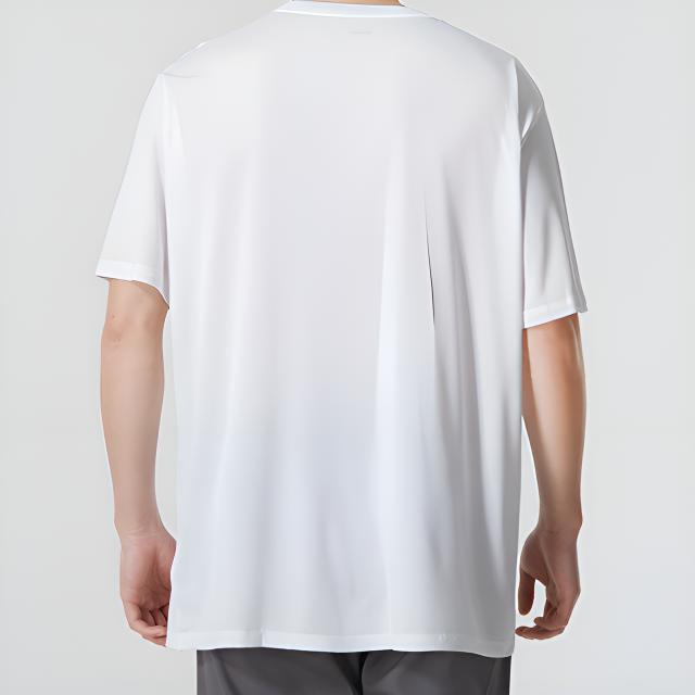 Puma Crew Neck Solid Short Sleeve T-Shirt Men Tops White 587212-02