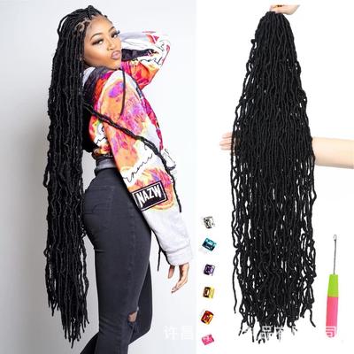 Păr Sintetic pentru Femei 36 Inch Buclă Worm Nu Locs - Păr Croșetat Neregulat