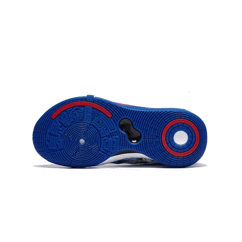 Li Ning Youth Pioneer Team 3.5 Casual Versatile Anti-Kick Wear-Resistant Low-Top Basketball Shoes Kids Basketball Shoes White Blue YKBT040-1