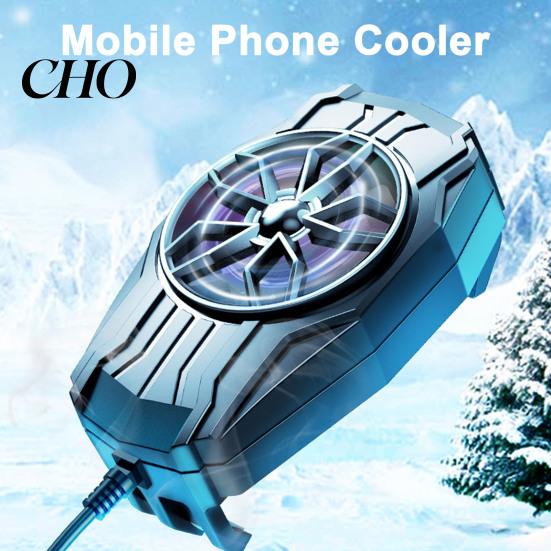Cell Phone Cooler for Gaming Fast Cooling Fan with Low Mobile Heat Dissipation Noise Portable Radiator Iphone And Android Smartphone