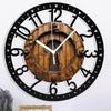 25cm Circular Iron Wall Clock Backed by a Manufacturer's Warranty