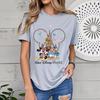 Disney World Mickey and Friends Print Womens TShirt Cotton Short Sleeve Casual Top Women