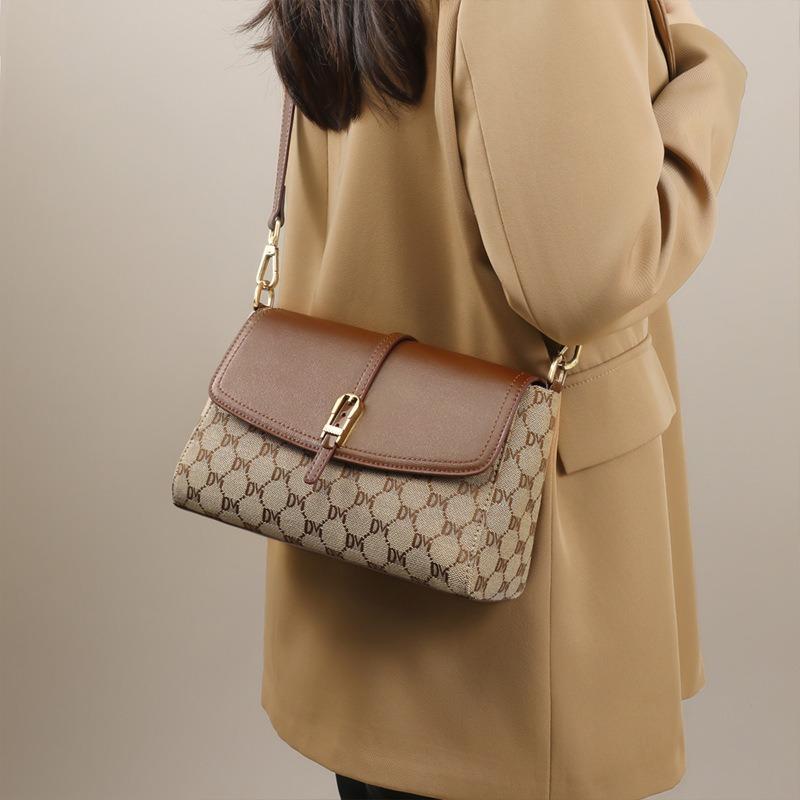 Bag women's autumn and winter new messenger bag, mother bag, large capacity, high-end small square bag, luggage