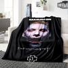1pc Rammstein1 Blanket, Gift, for Men and Women, Soft Blanket, Good for Sofa Bed Couch Travel, Lightweight Flannel Blanket